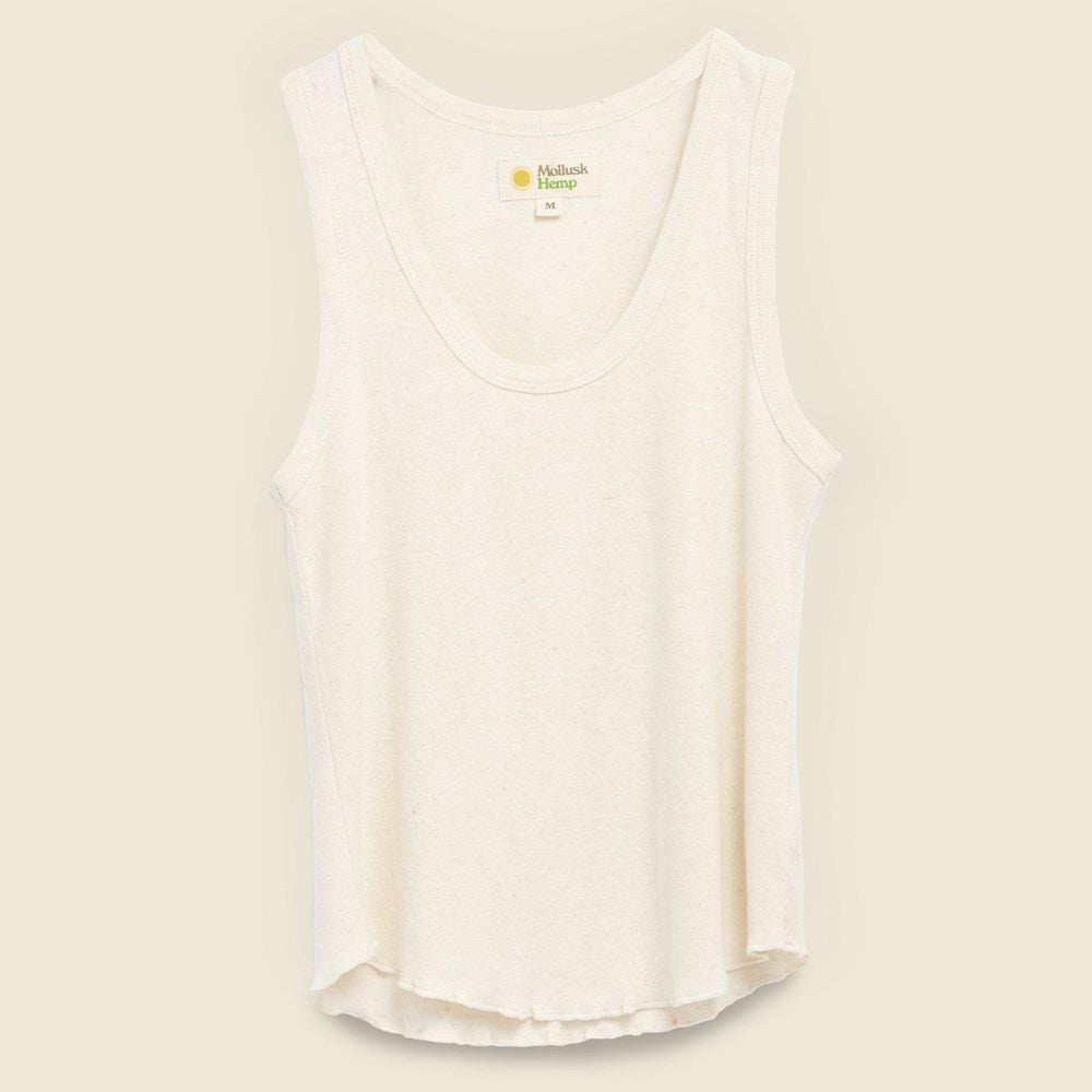 Hemp Rib Tank - Natural - Mollusk - STAG Provisions - W - Tops - Sleeveless