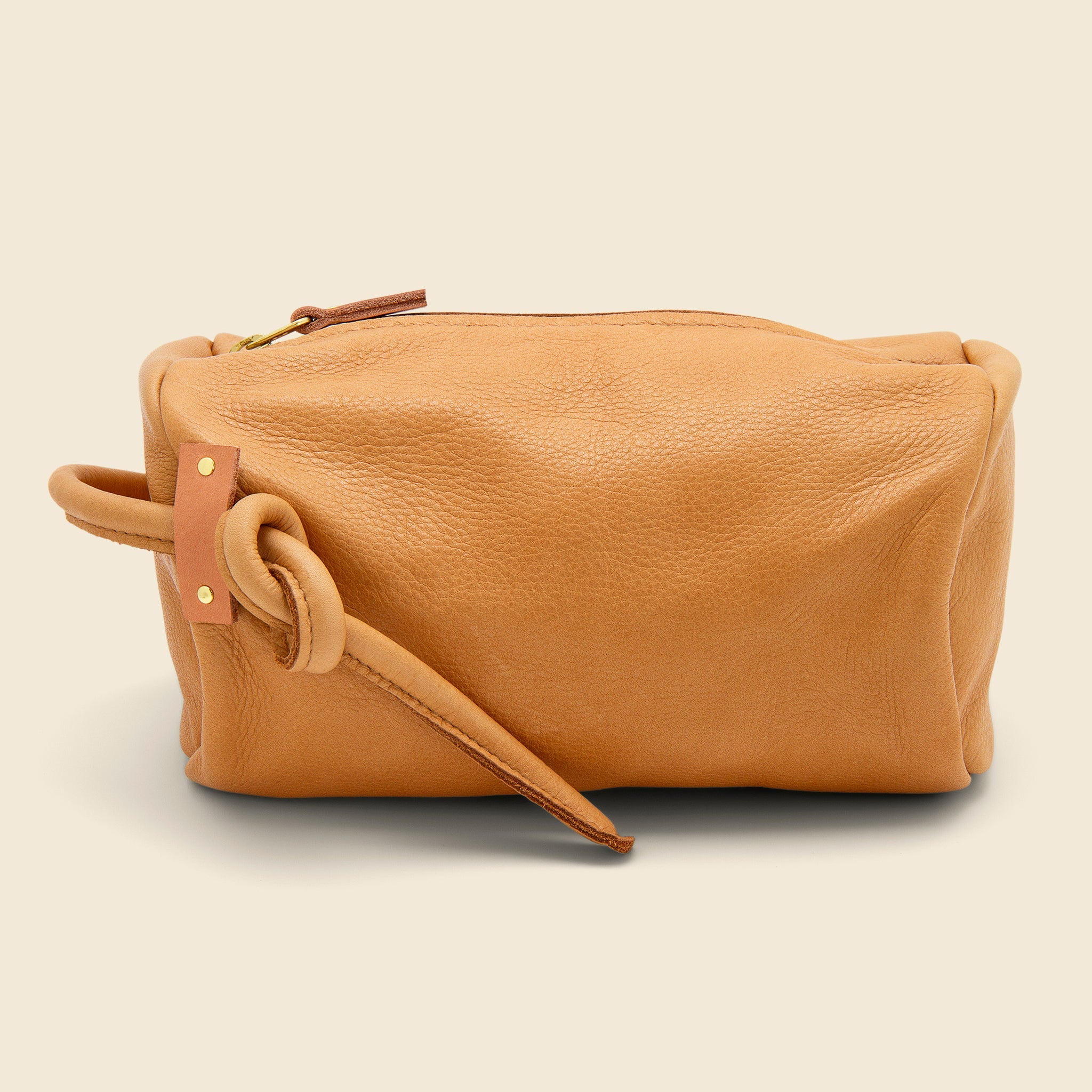 Barrel Zipper Pouch - Tan - 8.6.4 Design - STAG Provisions - W - Accessories - Bag