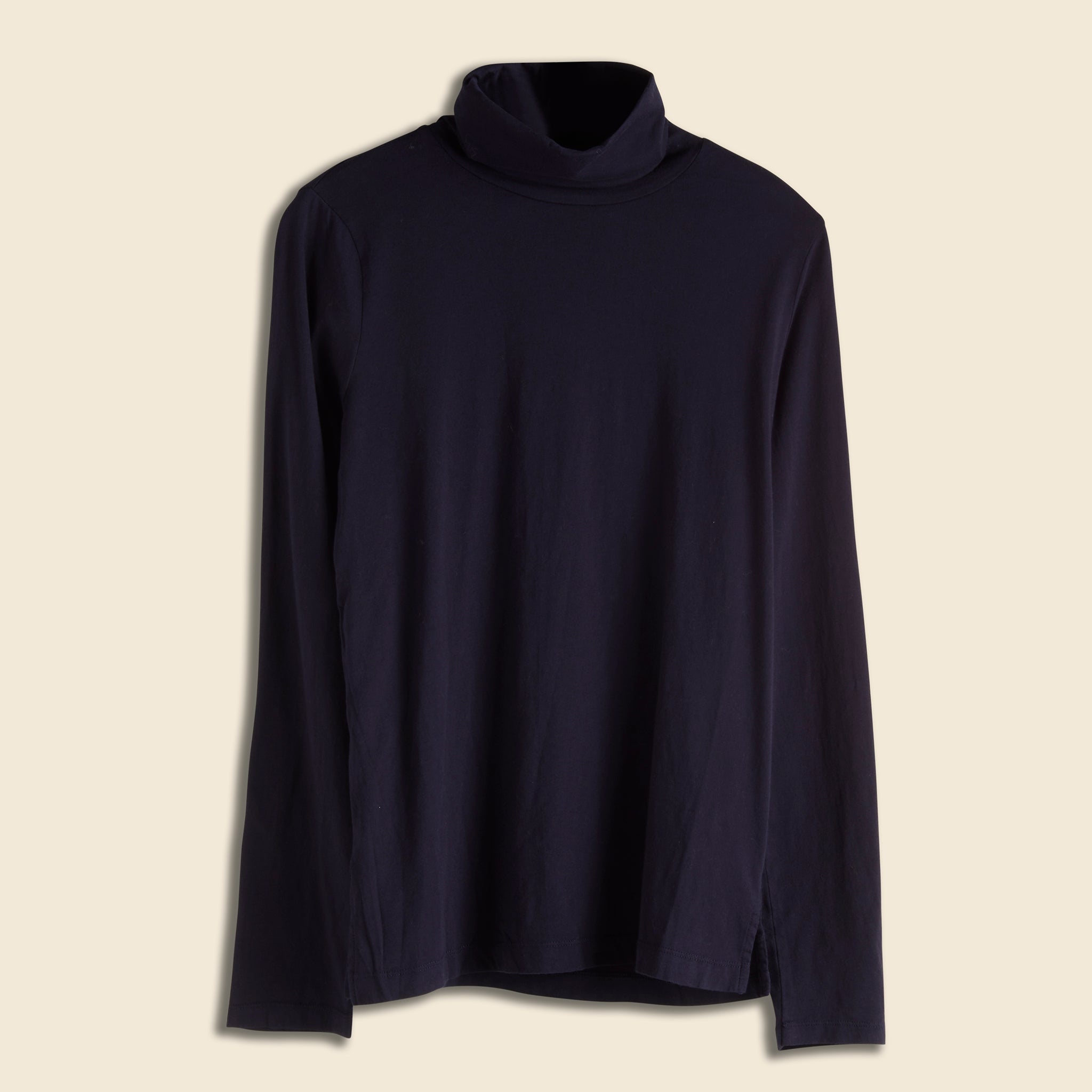 Long Sleeve Jersey Turtleneck - Dark Navy - Alex Mill - STAG Provisions - W - Tops - L/S Knit