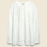 Easy Popover Texture Top - White - Alex Mill - STAG Provisions - W - Tops - L/S Woven