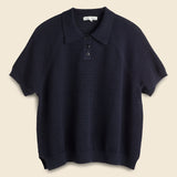 Zoe Sweater Polo - Navy - Alex Mill - STAG Provisions - W - Tops - S/S Knit