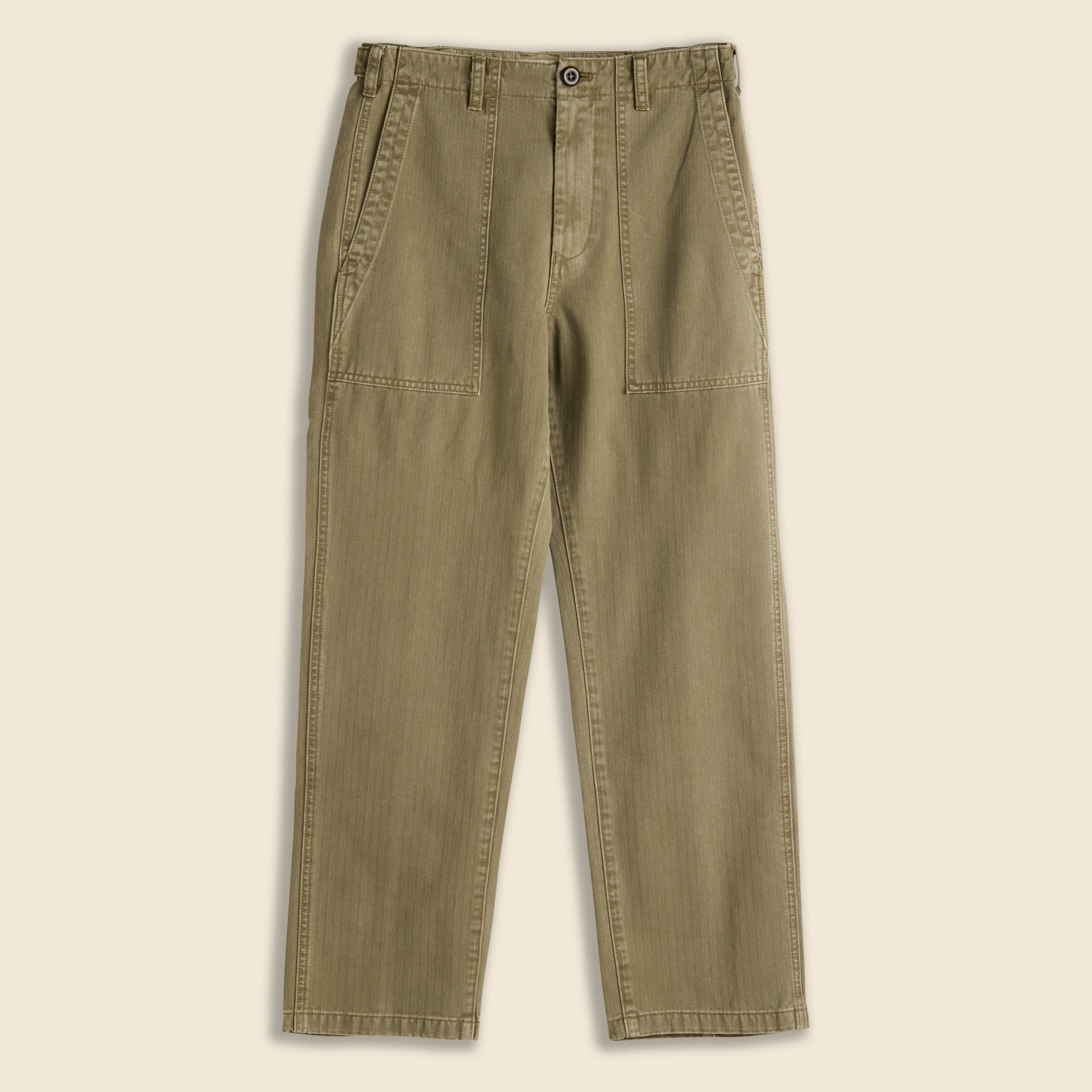 Neil Pant - Vintage Olive Twill - Alex Mill - STAG Provisions - W - Pants - Twill