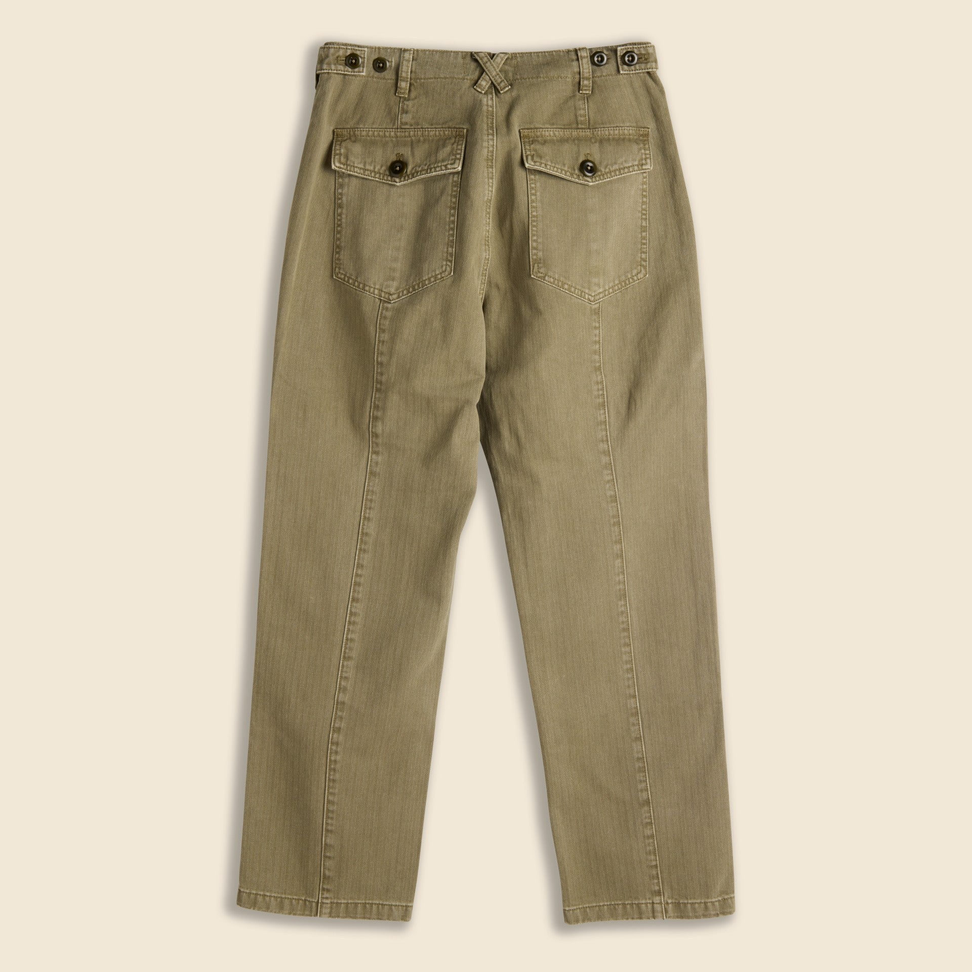 Neil Pant - Vintage Olive Twill - Alex Mill - STAG Provisions - W - Pants - Twill