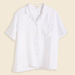 Linen Camp Shirt - White - Alex Mill - STAG Provisions - W - Tops - S/S Woven