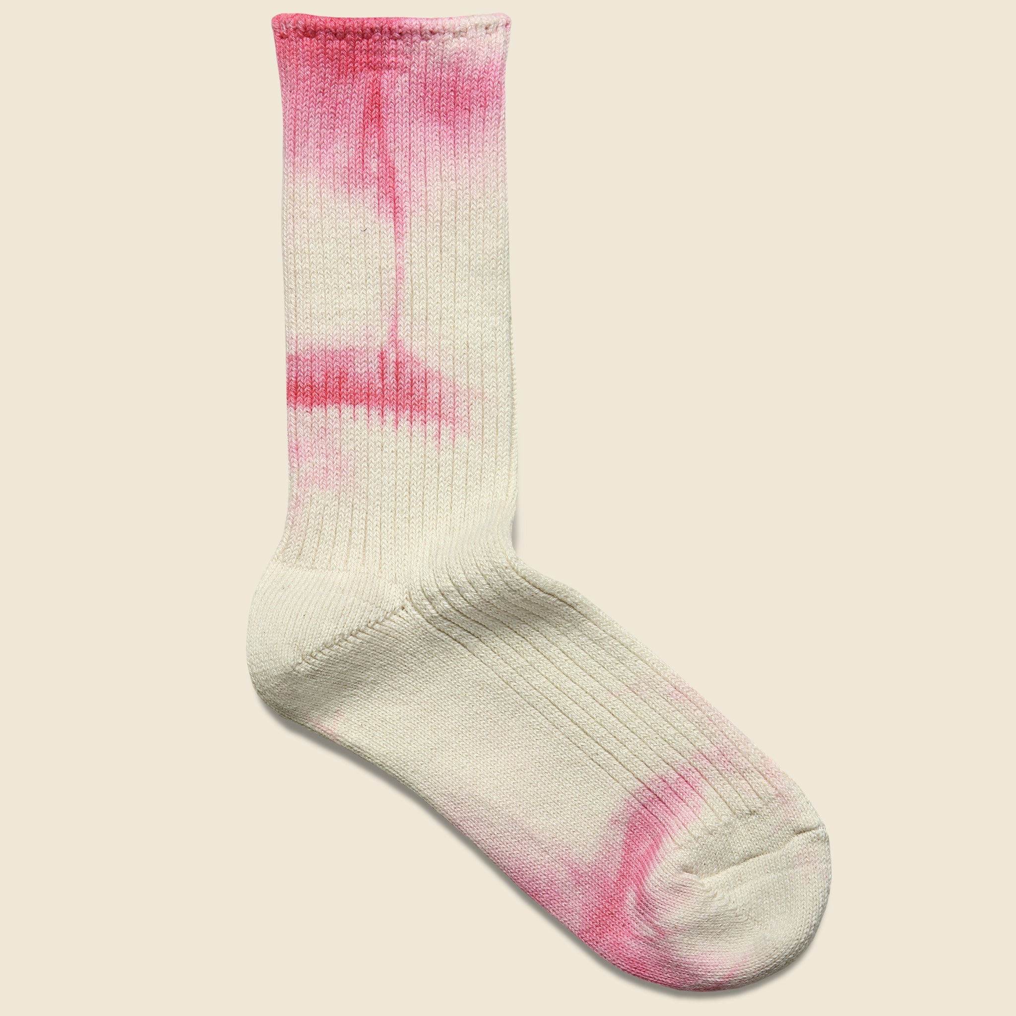 Tie Dye Cotton Crew Sock - Pink - Anonymous Ism - STAG Provisions - W - Accessories - Socks