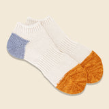 Organic Cotton Ankle Sock - Orange - Anonymous Ism - STAG Provisions - W - Accessories - Socks