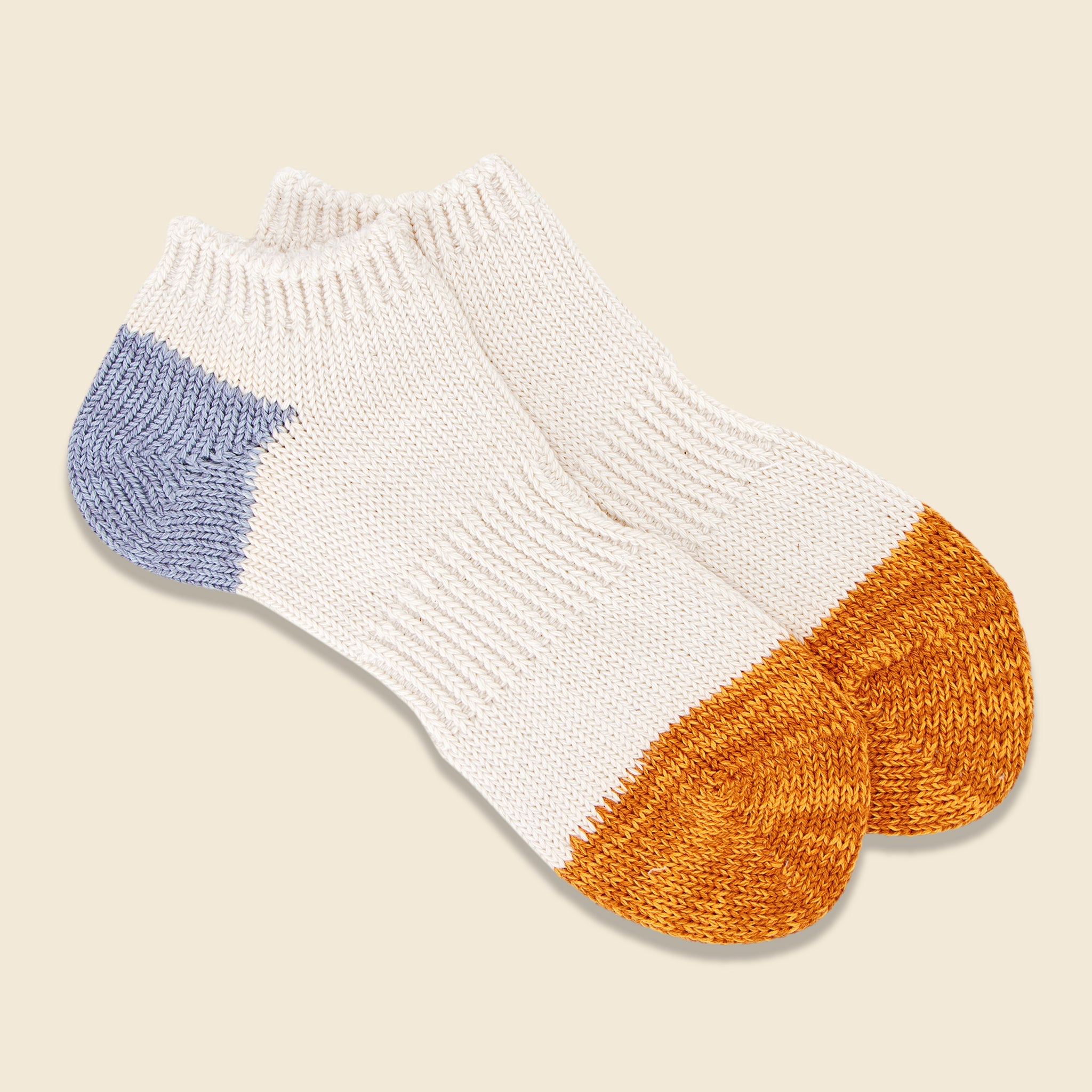 Organic Cotton Ankle Sock - Orange - Anonymous Ism - STAG Provisions - W - Accessories - Socks