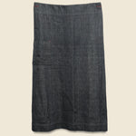 Selvedge Denim Wrap Skirt - Black - Auntie Oti - STAG Provisions - W - Onepiece - Skirt