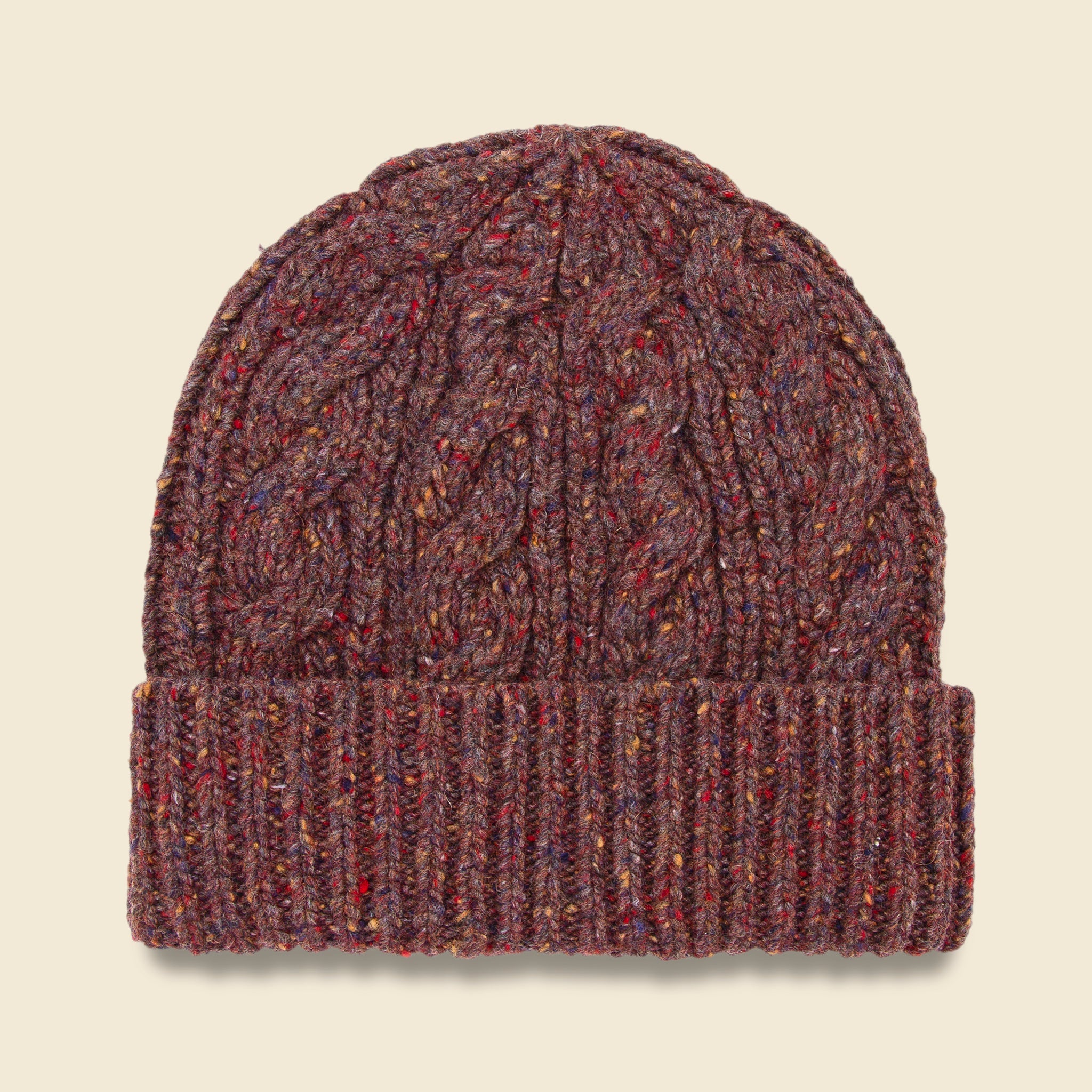 Cable Beanie - Woodland - Bridge & Burn - STAG Provisions - W - Accessories - Hat