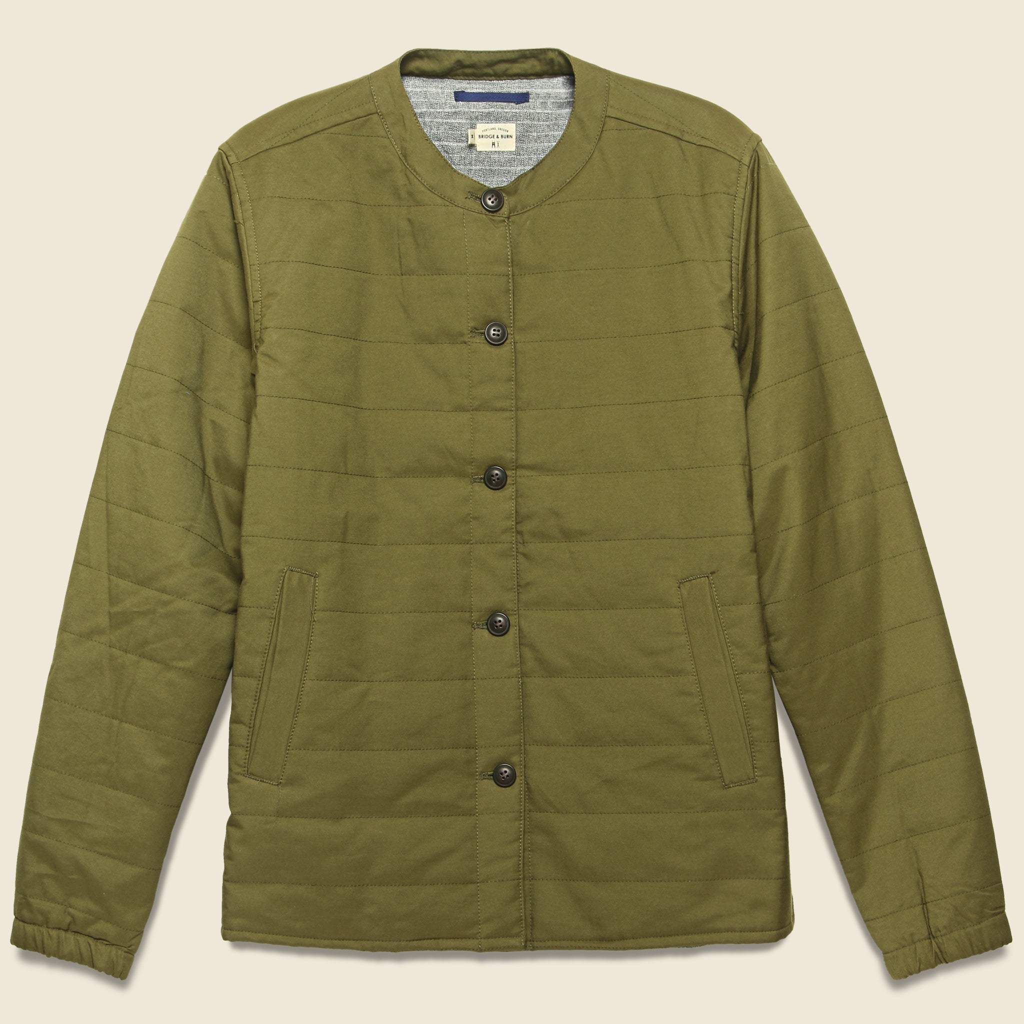 Isidore Liner Jacket - Dark Khaki - Bridge & Burn - STAG Provisions - W - Outerwear - Coat/Jacket