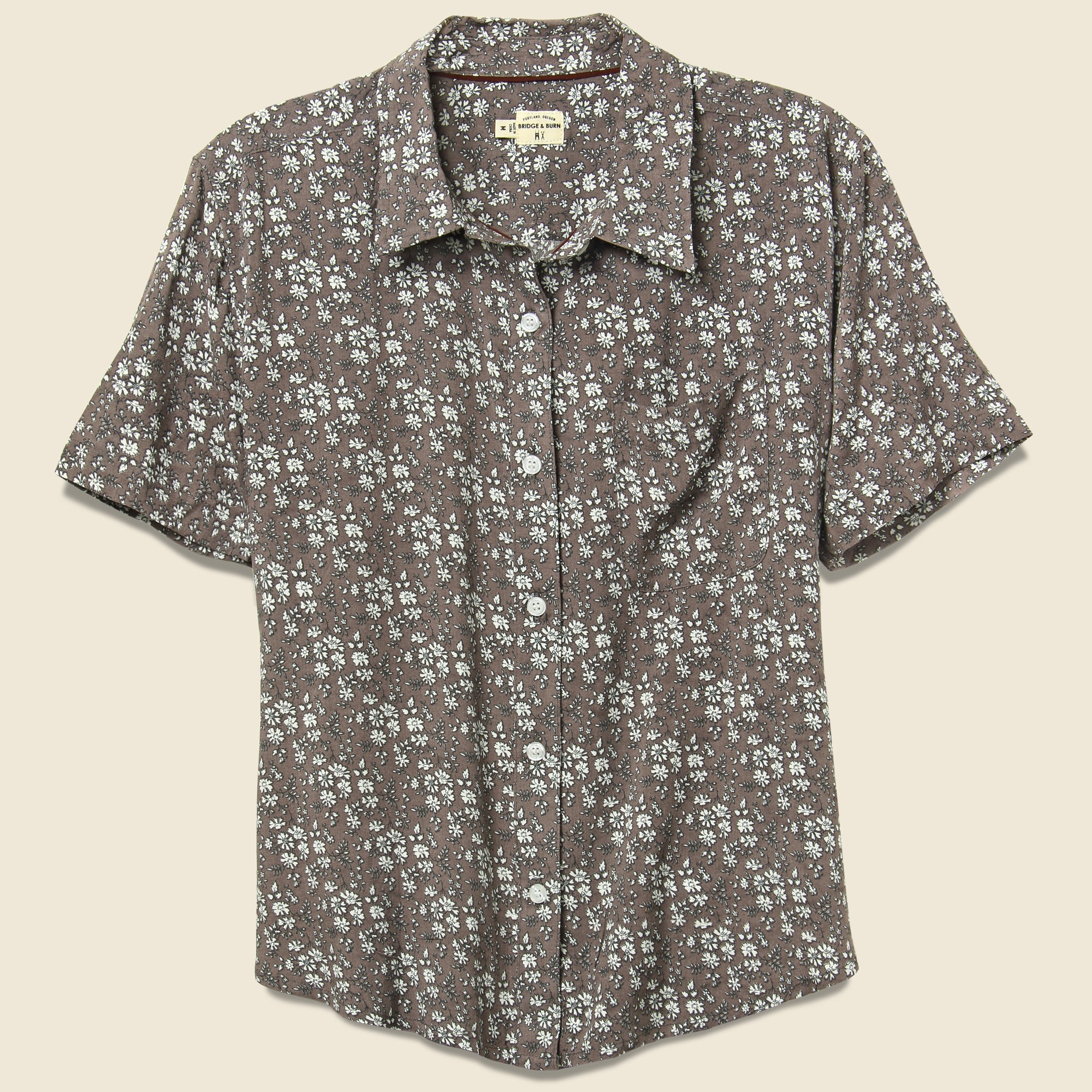 Greer Top - Pewter Floral - Bridge & Burn - STAG Provisions - W - Tops - S/S Woven