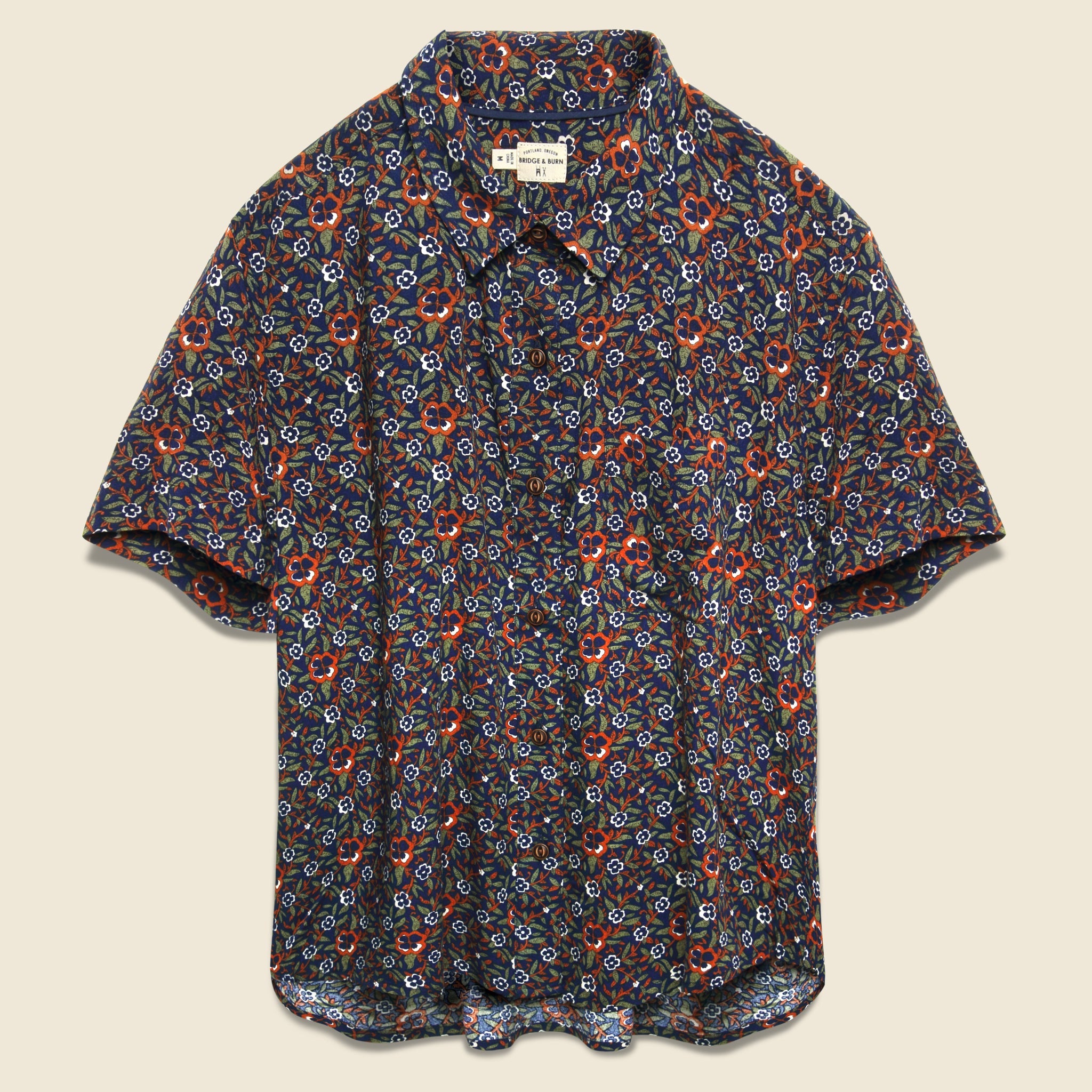 Greer Shirt - Dark Floral - Bridge & Burn - STAG Provisions - W - Tops - S/S Woven