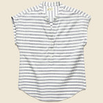 Ladd Top - Navy Gingham Stripe - Bridge & Burn - STAG Provisions - W - Tops - S/S Woven