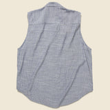 Hazel Sleeveless Top - Navy Pinstripe - Bridge & Burn - STAG Provisions - W - Tops - Sleeveless