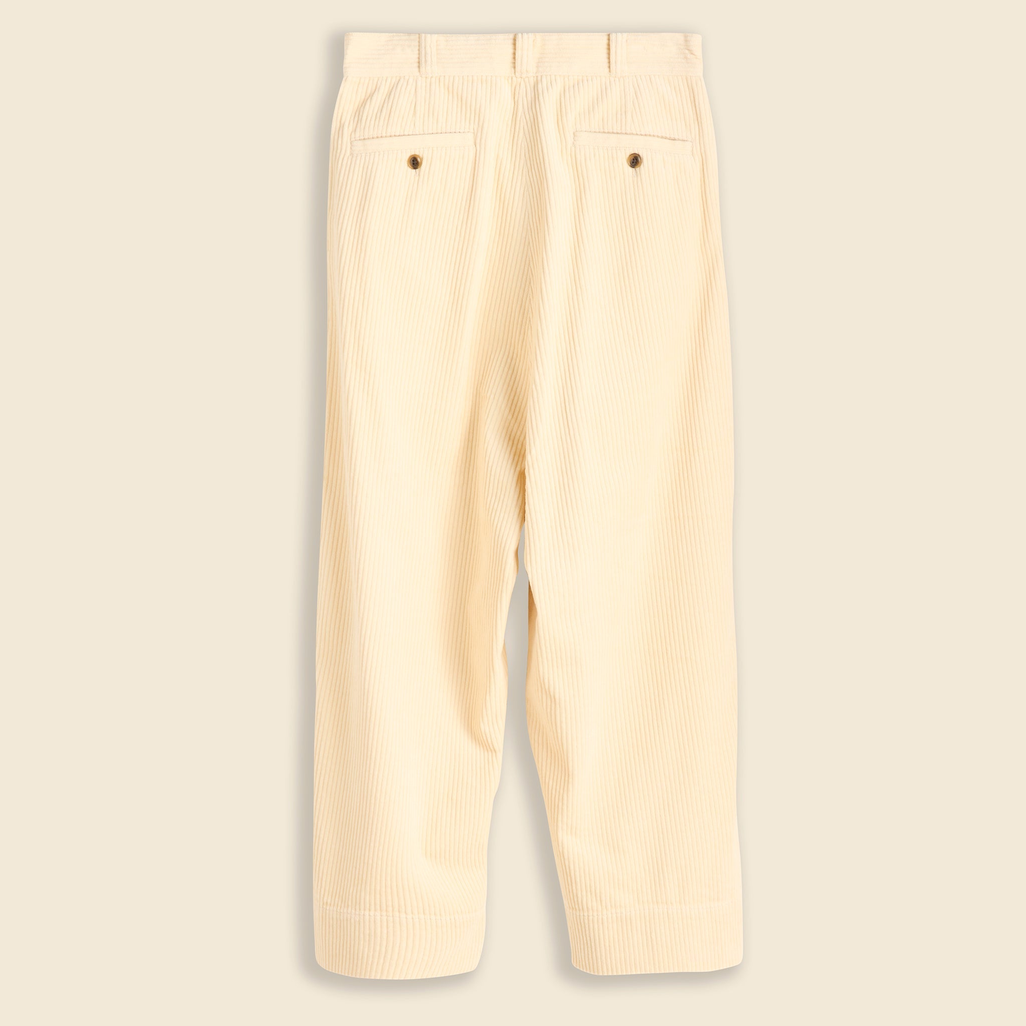 5 Wale Cropped Corduroy Pant - Ivory - BEAMS BOY - STAG Provisions - W - Pants - Twill