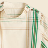 Oh Boy Plaid Button Pullover - Ivory - BEAMS BOY - STAG Provisions - W - Tops - S/S Woven