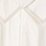 Oversized Sailor Button Down Shirt - Off White - BEAMS BOY - STAG Provisions - W - Tops - S/S Woven