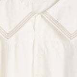 Oversized Sailor Button Down Shirt - Off White - BEAMS BOY - STAG Provisions - W - Tops - S/S Woven