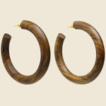 Margaux Hoop - Walnut - Bembien - STAG Provisions - W - Accessories - Earrings