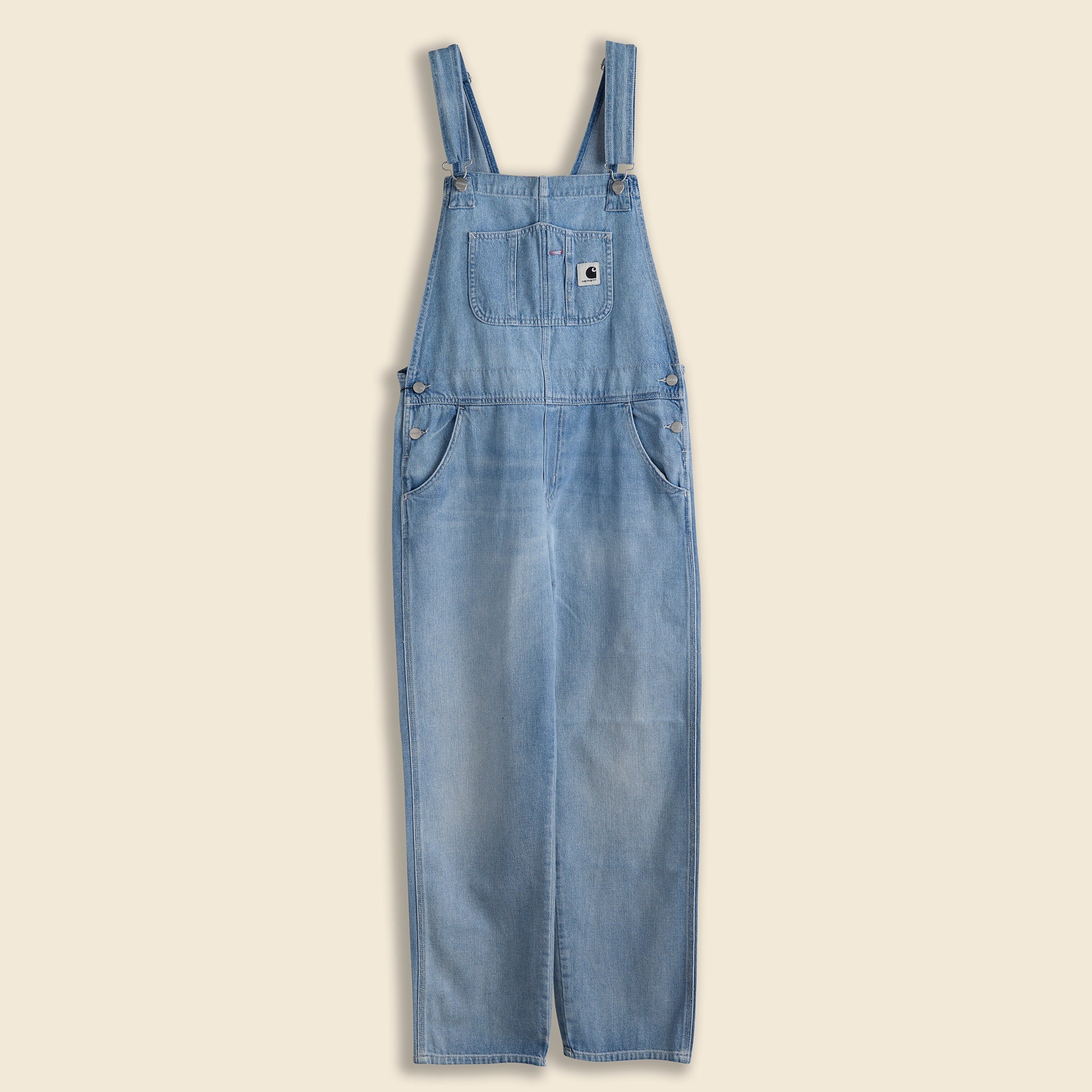 Bib Overall Straight - Blue Light Stone Wash - Carhartt WIP - STAG Provisions - W - Onepiece - Overalls