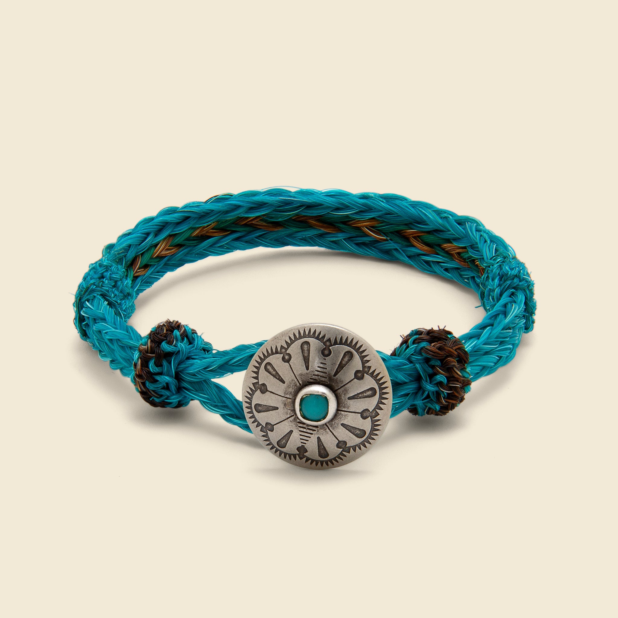 Turquoise Concho Bracelet - Blue - Chamula - STAG Provisions - W - Accessories - Bracelet/Cuff