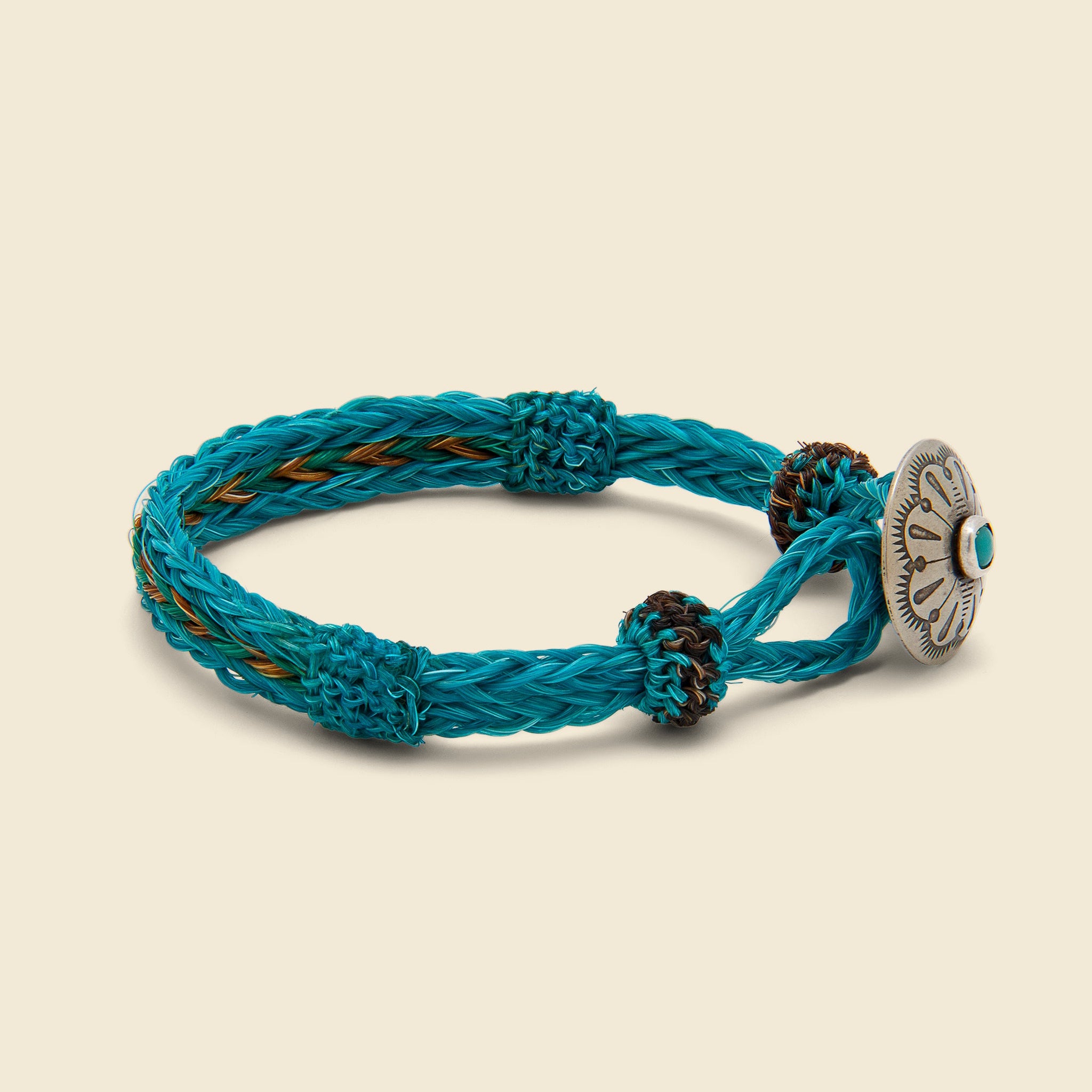 Turquoise Concho Bracelet - Blue - Chamula - STAG Provisions - W - Accessories - Bracelet/Cuff