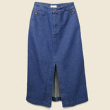 Lindsay Long Denim Skirt - Dark Blue - Carleen - STAG Provisions - W - Onepiece - Skirt