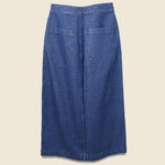 Lindsay Long Denim Skirt - Dark Blue - Carleen - STAG Provisions - W - Onepiece - Skirt