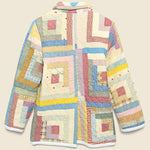 Moving Day Quilt Jacket - Mustard/Neutral Log Cabin - Carleen - STAG Provisions - W - Outerwear - Coat/Jacket