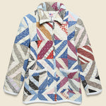 Moving Day Quilt Jacket - Natural/Navy/Plum Yankee Puzzle - Carleen - STAG Provisions - W - Outerwear - Coat/Jacket