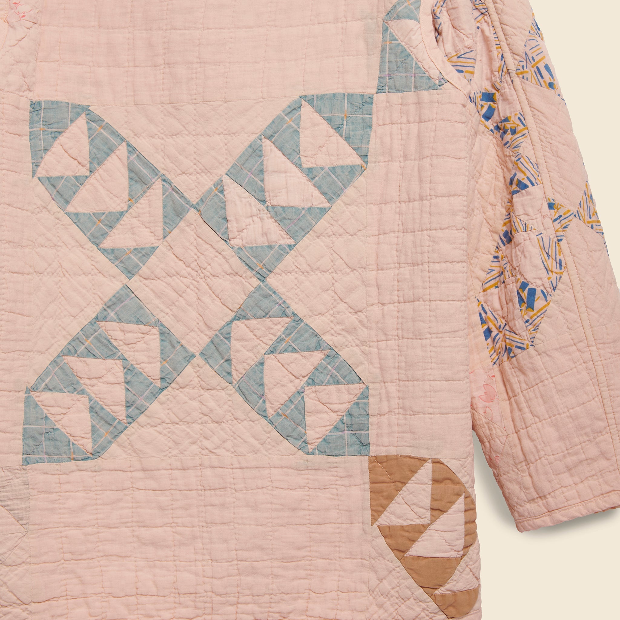 Quilt Liner Jacket - Pink Overdye, Small Triangles - Carleen - STAG Provisions - W - Outerwear - Coat/Jacket