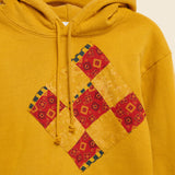 Quilt Patch Hoodie (Front Patch - Red Bandana) - Gold - Carleen - STAG Provisions - W - Tops - L/S Fleece