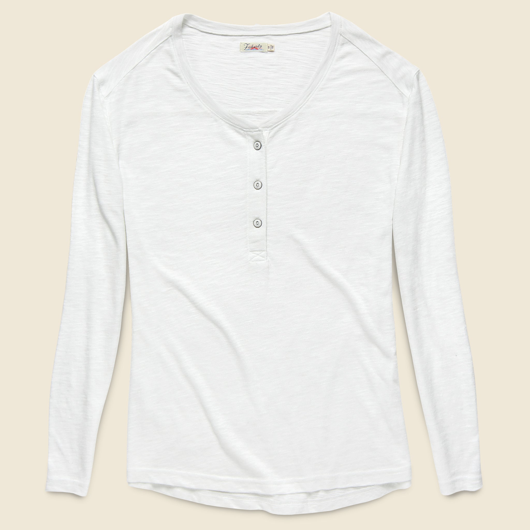 Poet Henley - White - Faherty - STAG Provisions - W - Tops - L/S Knit