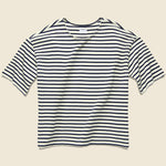 Meredith Knit Top - Natural/Midnight Stripe - Esby - STAG Provisions - W - Tops - S/S Knit