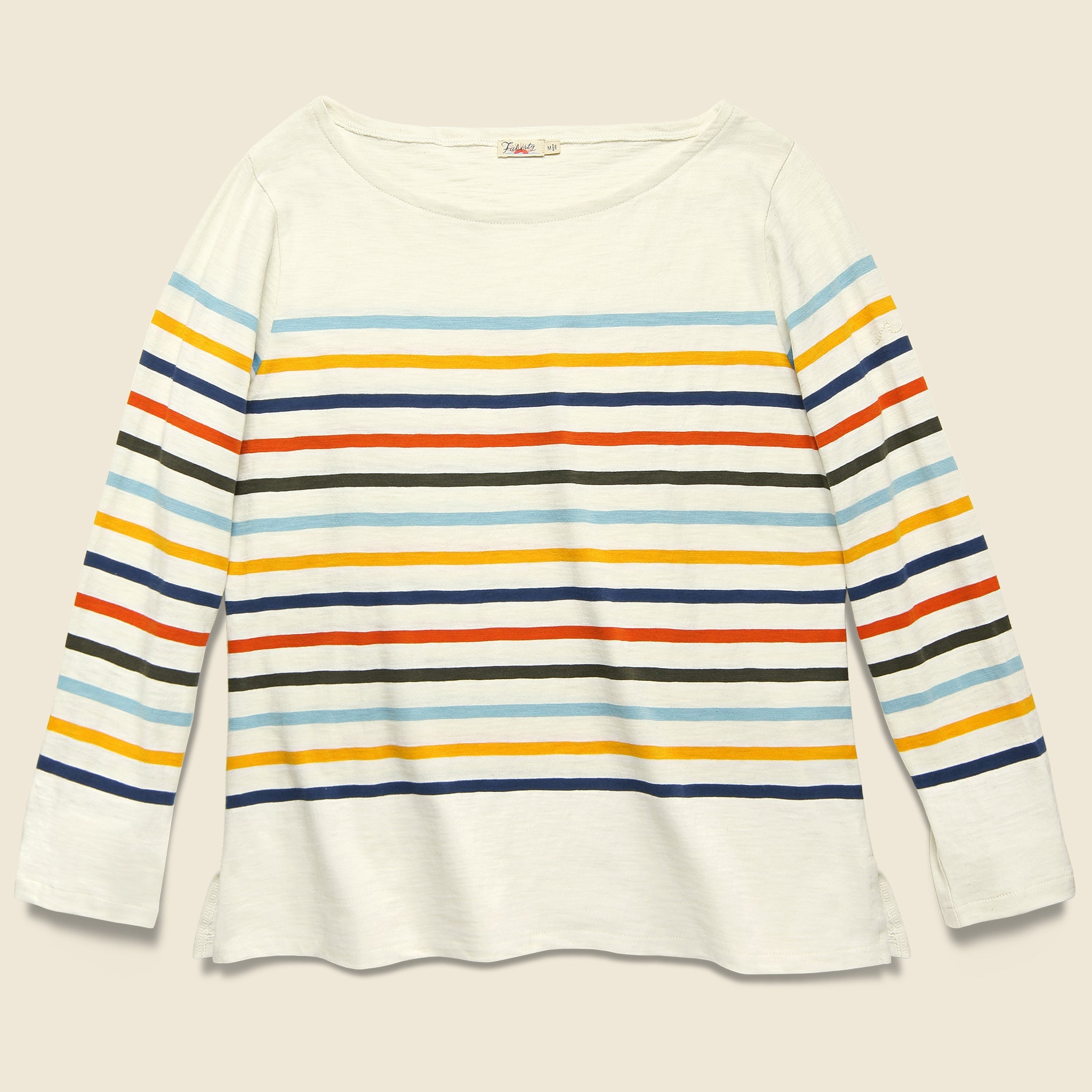 Francoise Tee - Emma Multi Stripe - Faherty - STAG Provisions - W - Tops - L/S Knit