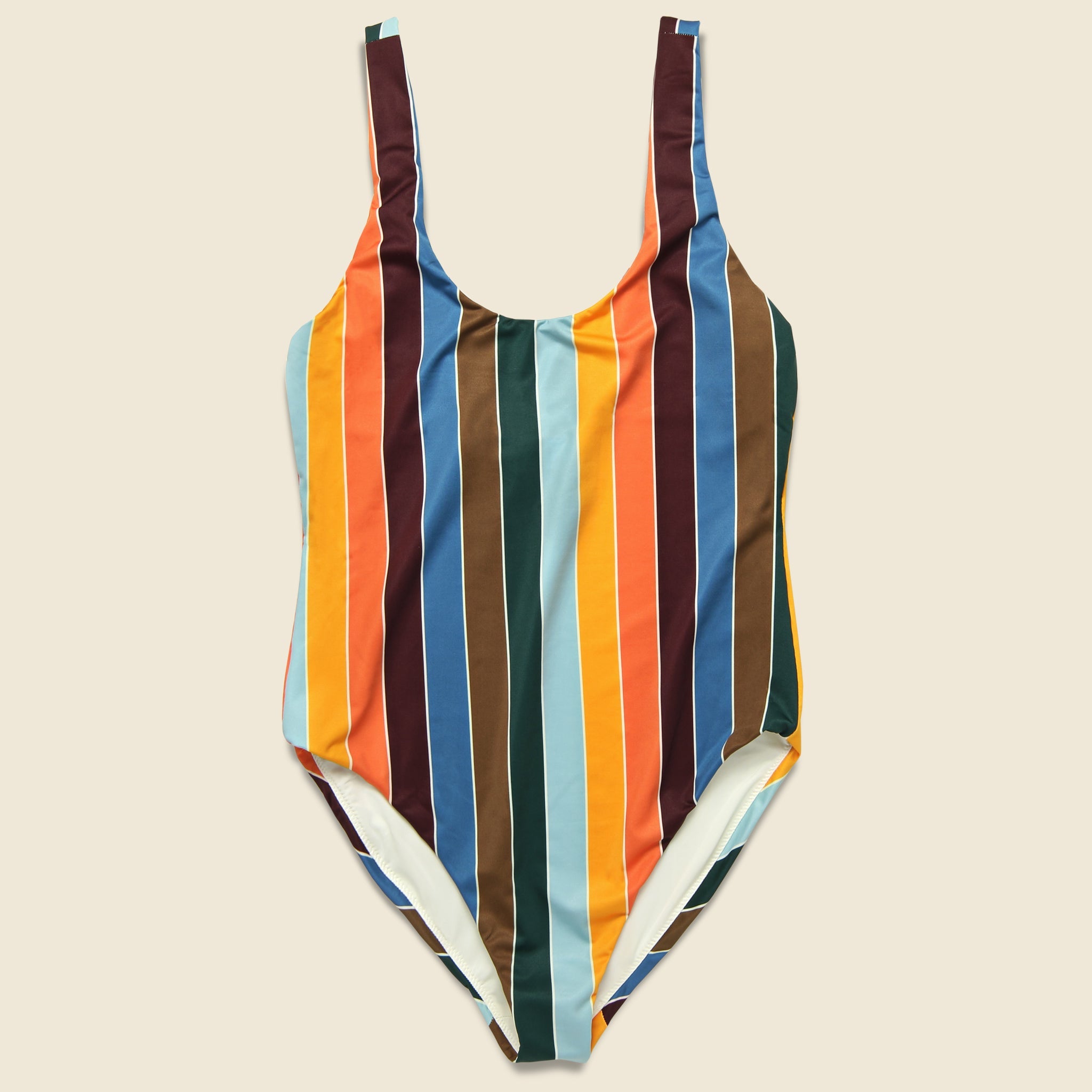 Jules One-Piece Bathing Suit - Manny Multi Stripe - Faherty - STAG Provisions - W - Swim - One Piece