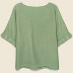 Zoe Linen Top - Dusty Olive - Filosofia - STAG Provisions - W - Tops - S/S Woven