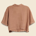 Josie Crop Top - Wheat - Filosofia - STAG Provisions - W - Tops - S/S Woven