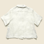 Front Pocket Shirt - White - Fog Linen - STAG Provisions - W - Tops - S/S Woven