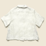 Front Pocket Shirt - White - Fog Linen - STAG Provisions - W - Tops - S/S Woven