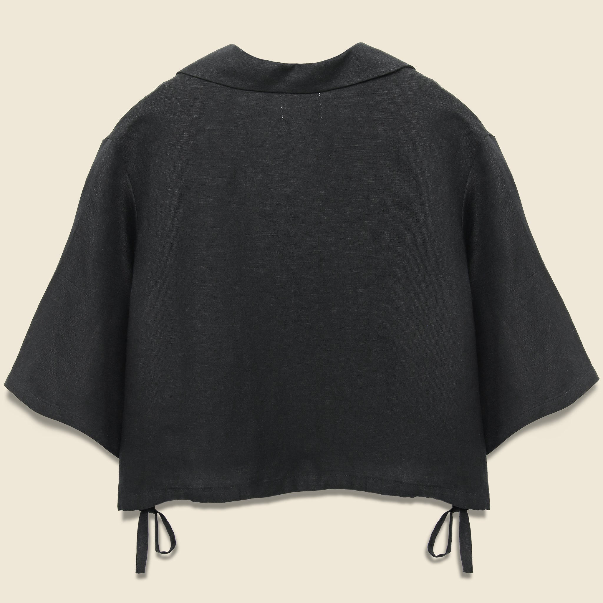 Crop Blouse - Black - First Rite - STAG Provisions - W - Tops - S/S Woven