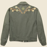 Squash Blossom Military Cropped Jacket - Sage Green - Fort Lonesome - STAG Provisions - W - One & Done - Apparel