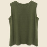 Cotton/Linen Muscle Tee - Olive - Imogene + Willie - STAG Provisions - W - Tops - Sleeveless