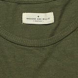 Cotton/Linen Muscle Tee - Olive - Imogene + Willie - STAG Provisions - W - Tops - Sleeveless