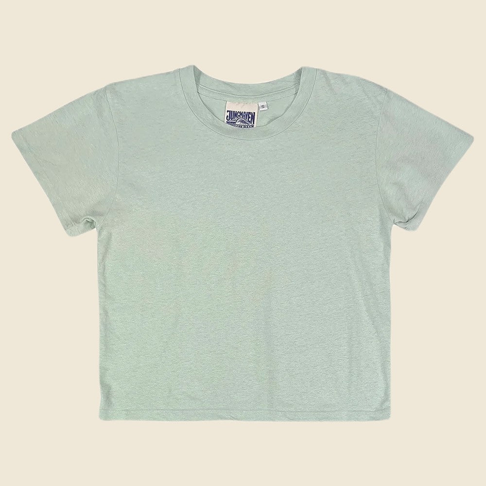 Cropped Lorel Tee - Seafoam Green - Jungmaven - STAG Provisions - W - Tops - S/S Tee