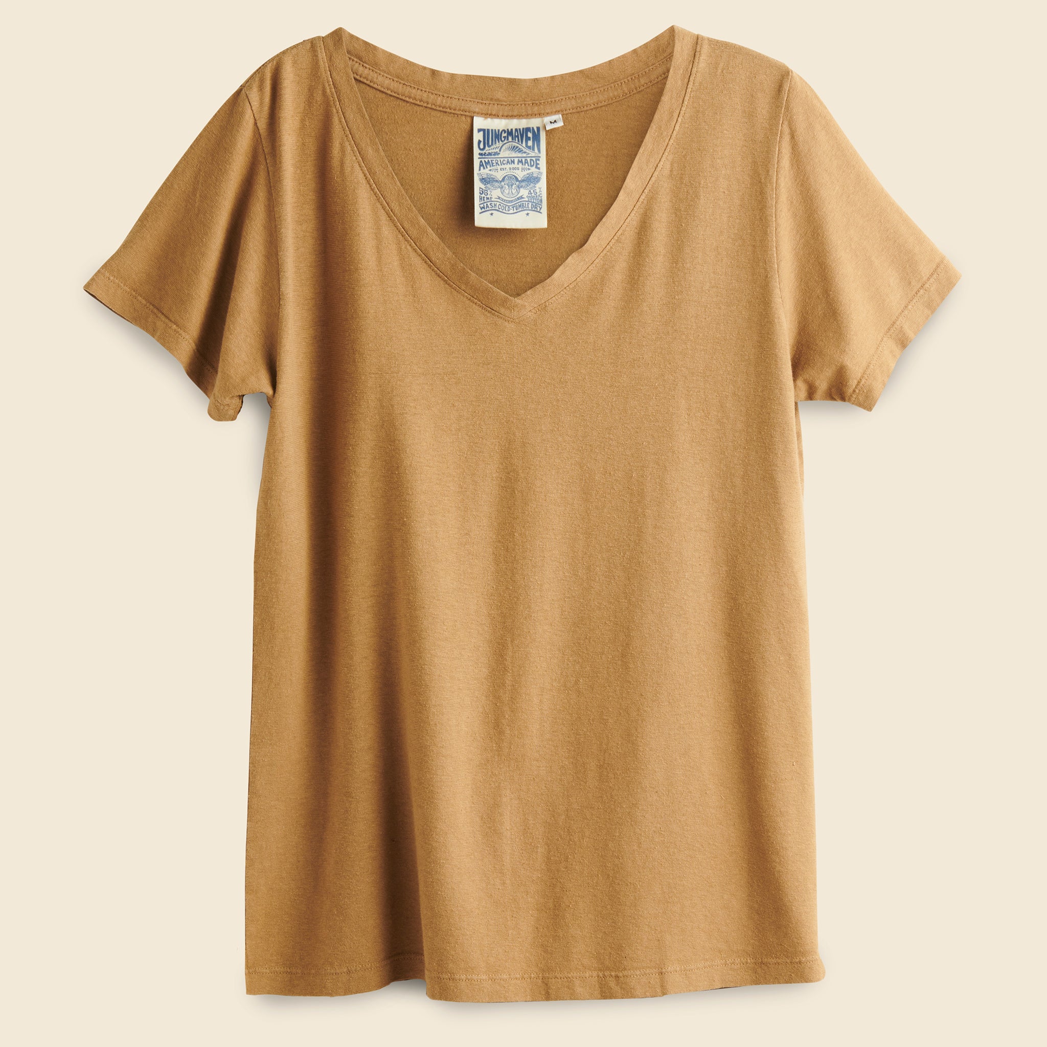 Paige V-Neck - Coyote - Jungmaven - STAG Provisions - W - Tops - S/S Tee