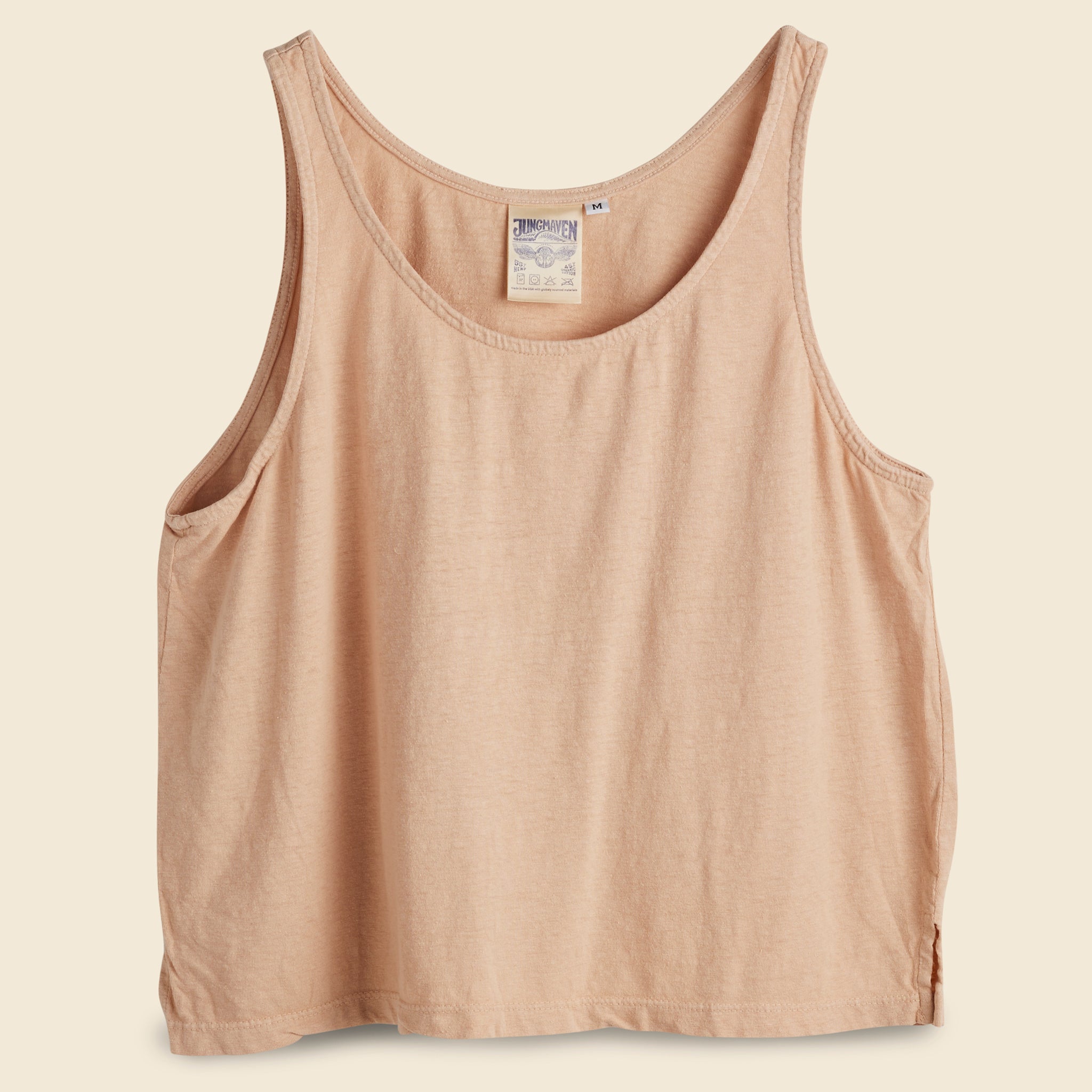 Cropped Tank - Dusty Pink - Jungmaven - STAG Provisions - W - Tops - Sleeveless