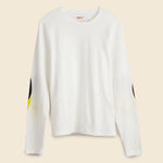 Catpital Long Sleeve Jersey Crew Tee - White - Kapital - STAG Provisions - W - Tops - L/S Knit