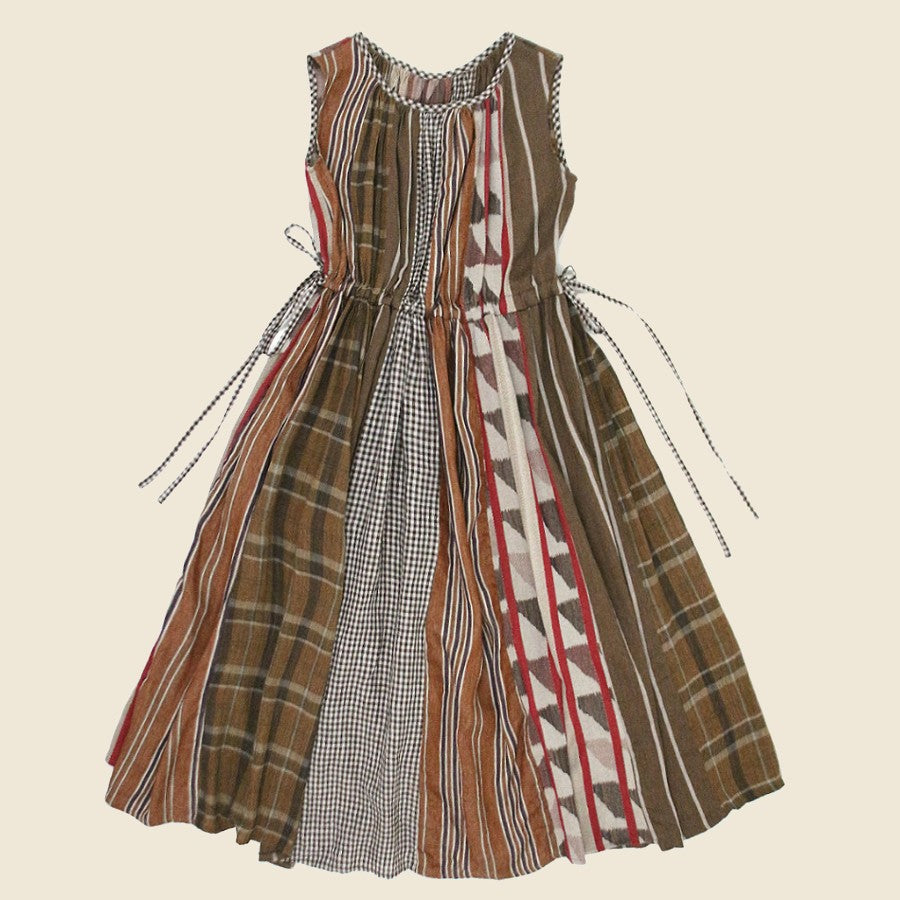 CRAZY Patchwork KHALO Dress - Brown - Kapital - STAG Provisions - W - Onepiece - Dress