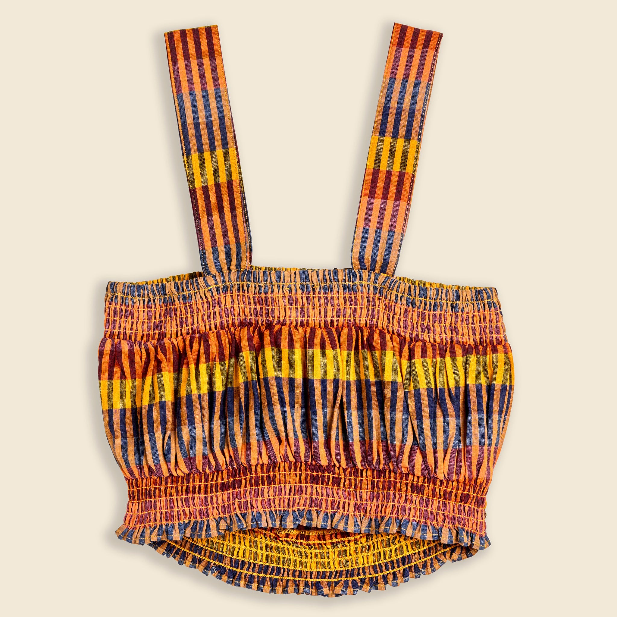 Emilia Striped Crop Top - Orange Multi - Le Mont Saint Michel - STAG Provisions - W - Tops - Sleeveless